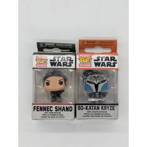 Funko Pop! Keychain: Star Wars: Mandalorian Bo Katan Kryze / Fennec Shand Set
